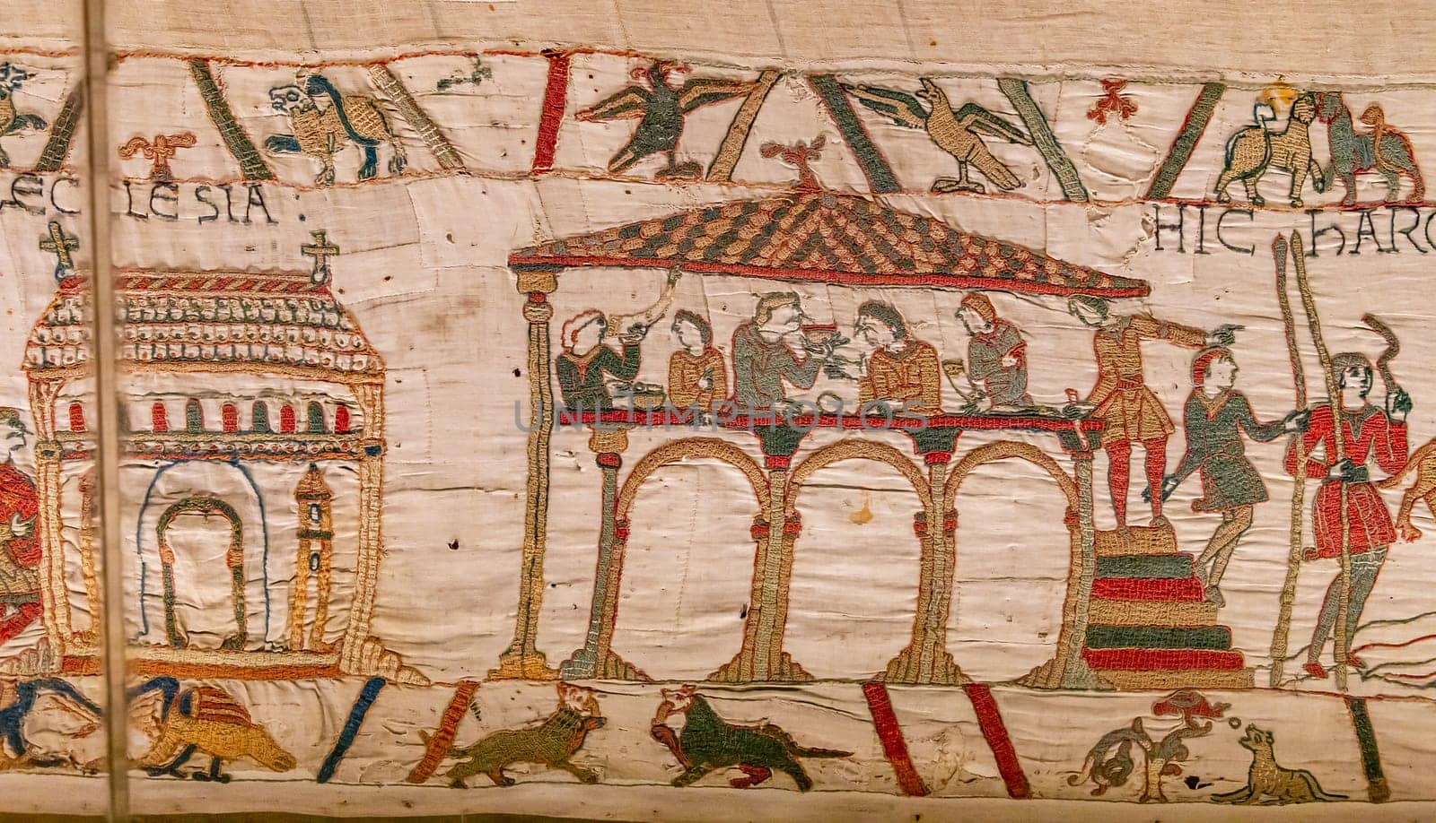 Bayeux tapestry, normandy, France by photogolfer