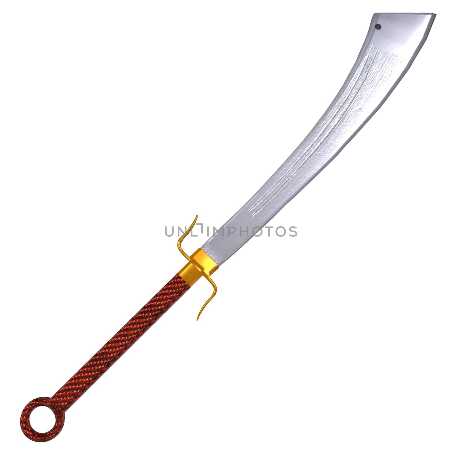 Sword isolated on white background. High quality 3d illustration