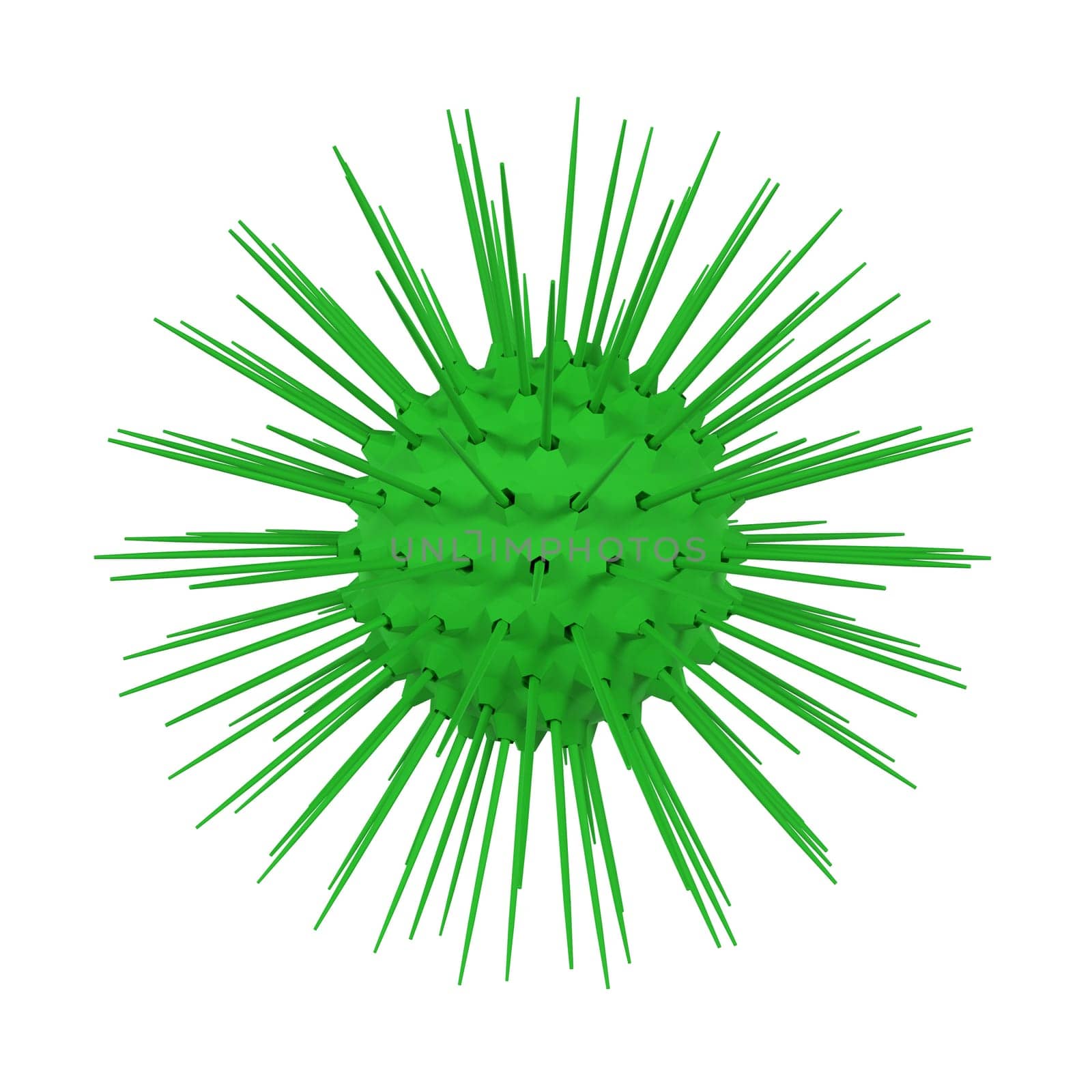 Virus isolated on white background. High quality 3d illustration