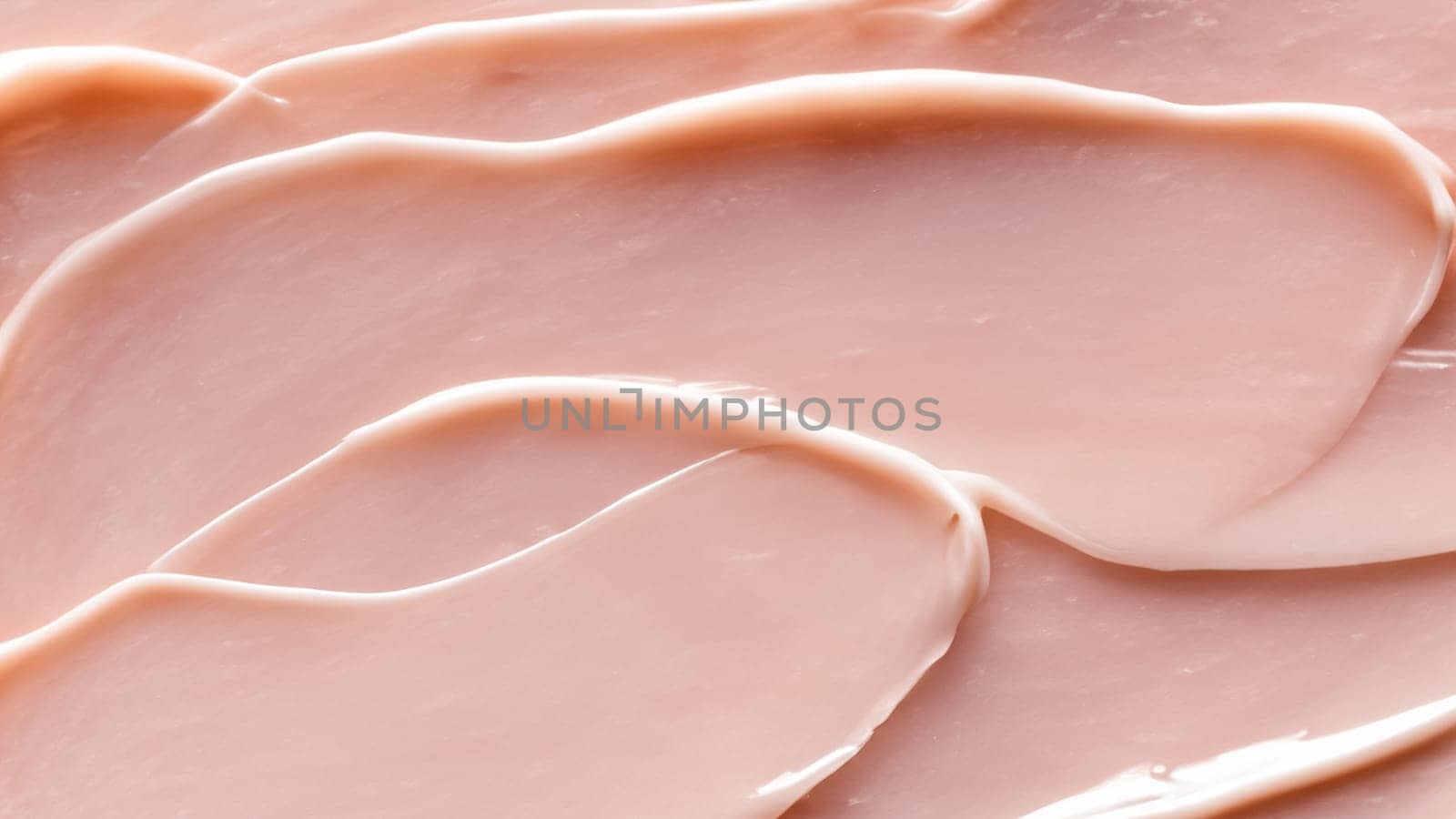 Thick Pink Cream Smear Texture Close-Up