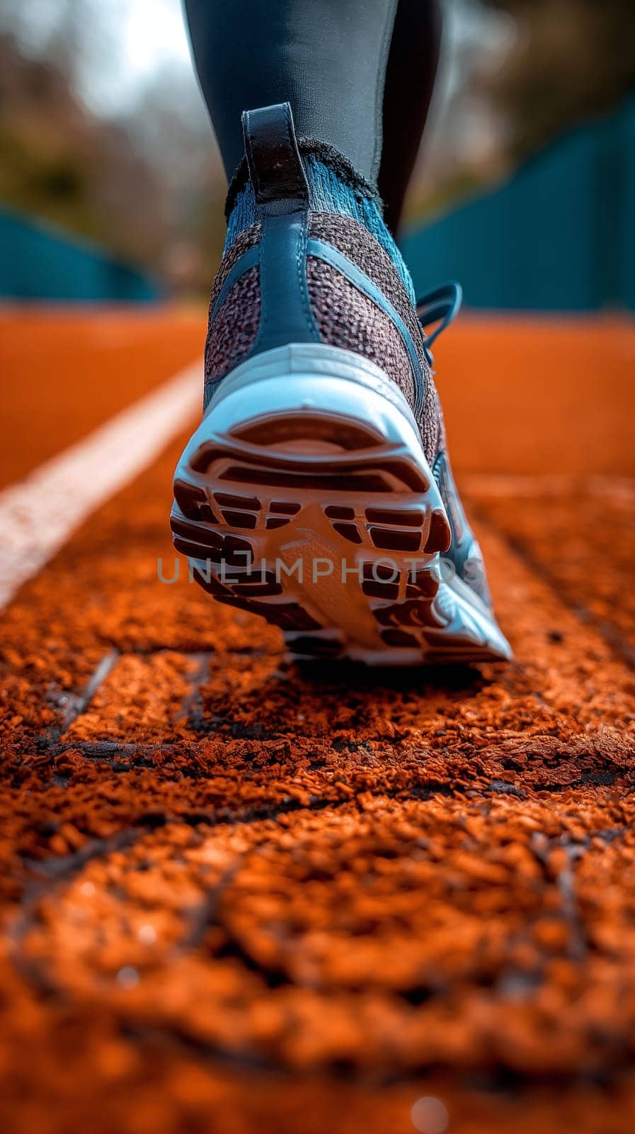 Close-Up of sport Shoe on stadium by chrisroll