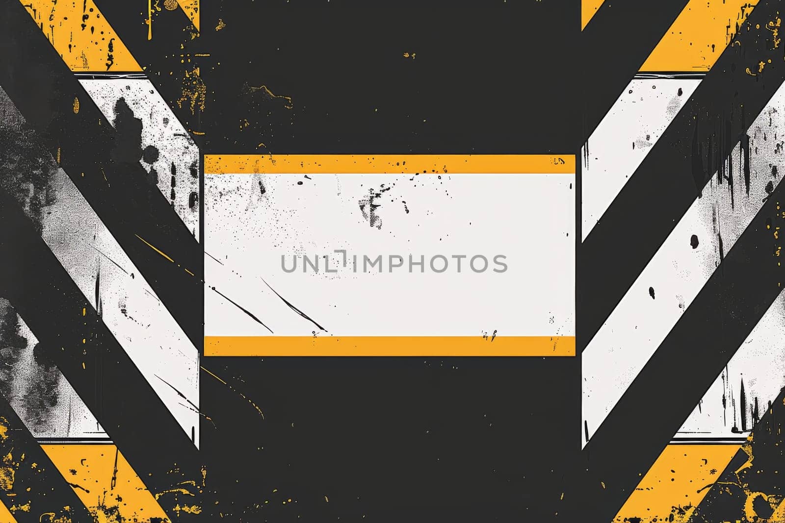 A black and white background with a white frame and a black square in the middle. The image has a modern and abstract feel to it