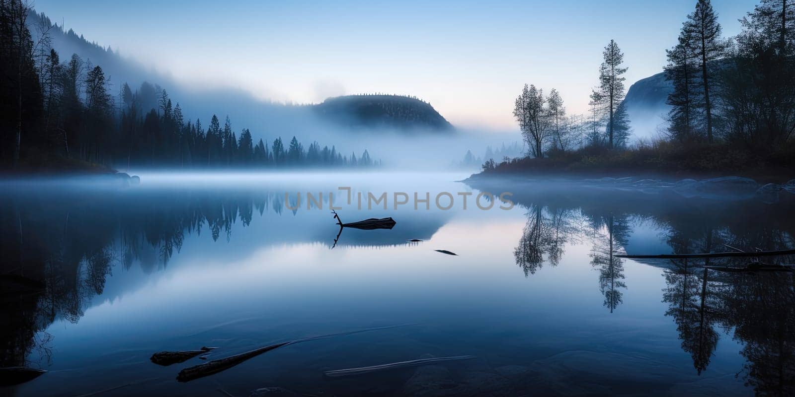 Amazing Landscape Of Mountain Lake In Early Morning by GekaSkr