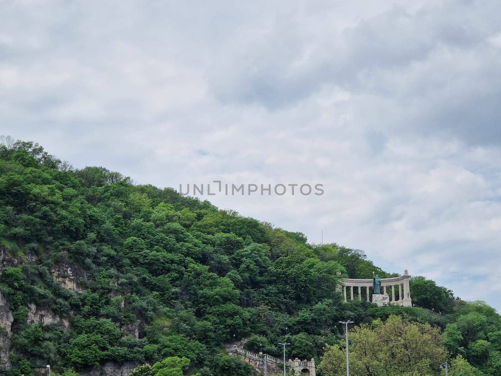 The memorial to Saint Gellert / Gerard Sagredo on Gellert Hill in Budapest, Hungary by zebra