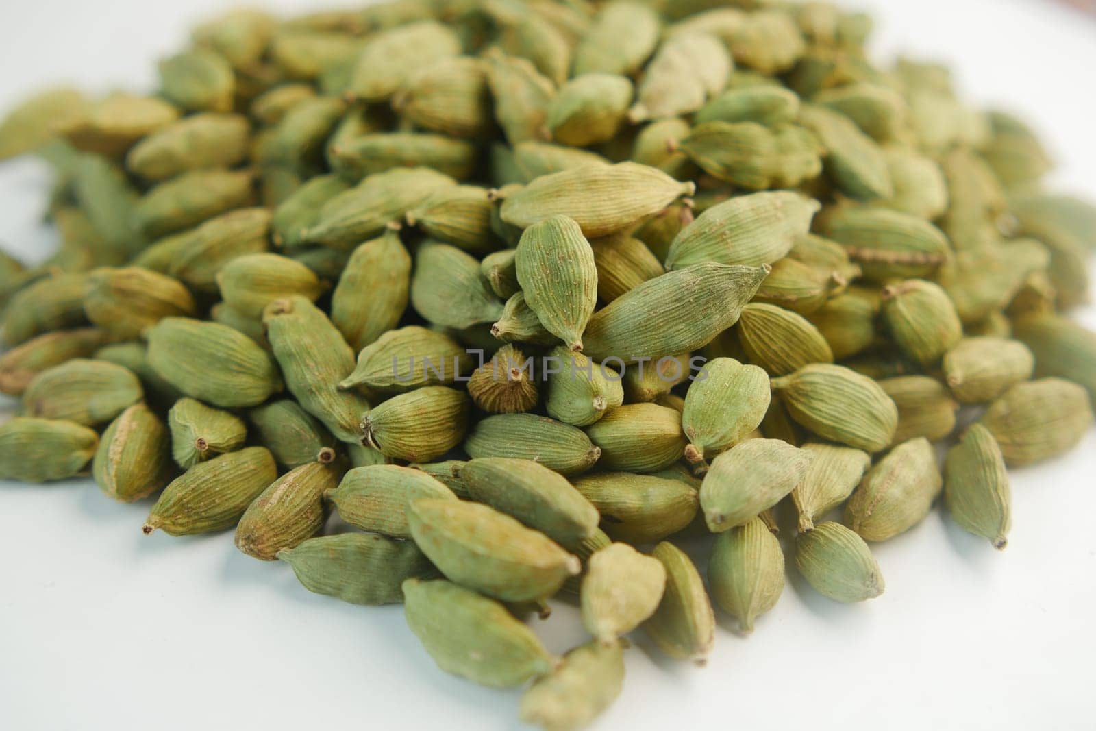 close up of Cardamom on white background ,