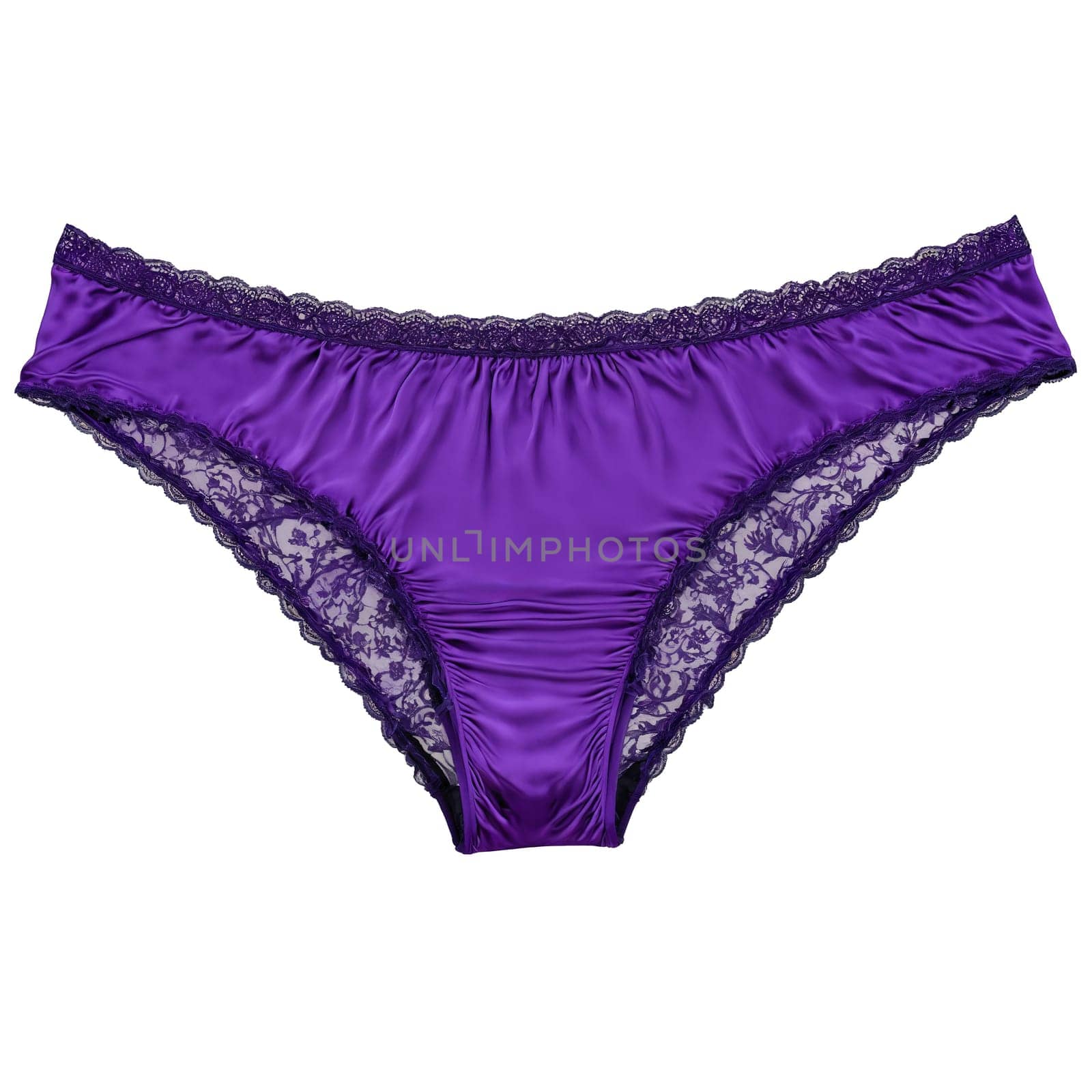 Purple Silk Underwear A pair of purple silk women s underwear with a rich. Woman lingerie isolated on transparent background