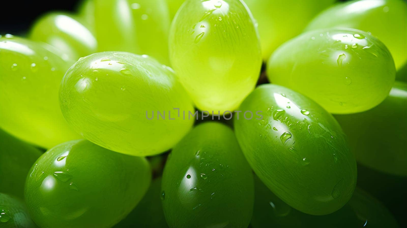 closeup of seedless green Shine Muscat grape background. Wine making, vineyards, tourism business, small and private business, chain restaurant, flavorful food and drinks