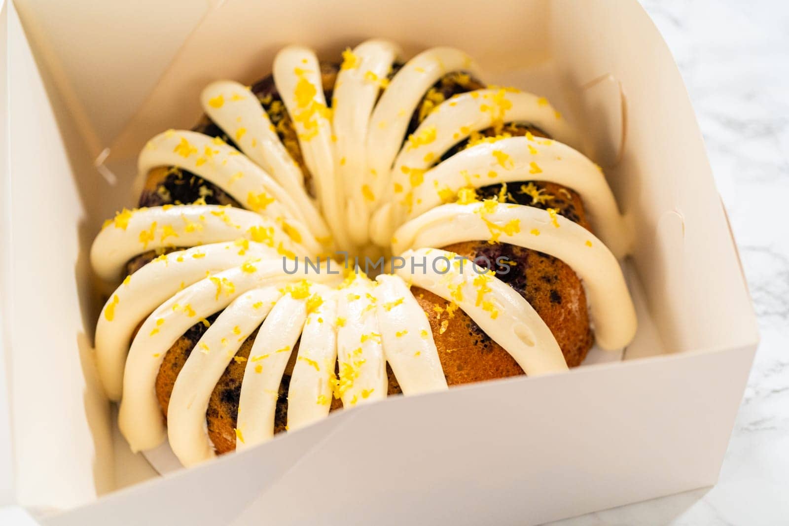 Crafting Lemon, Blueberry, and Vanilla Bundt Cakes by arinahabich