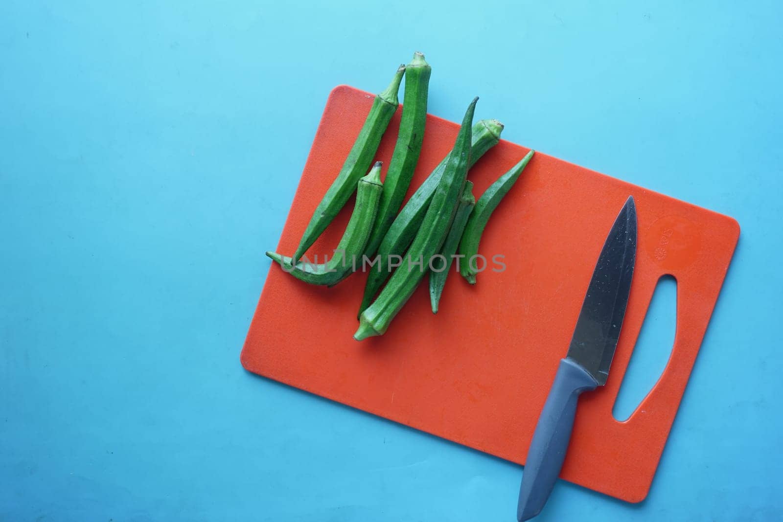 ladies fingers or bhindi a green vegetables,