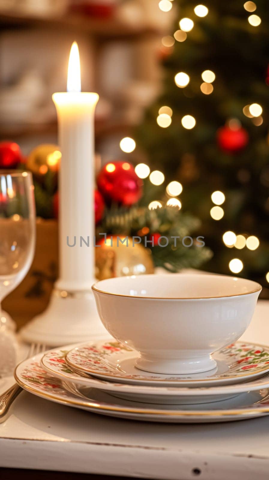 Dishware and crockery set for winter holiday family dinner, Christmas homeware decor for holidays in the English country house, gift set and home styling inspiration