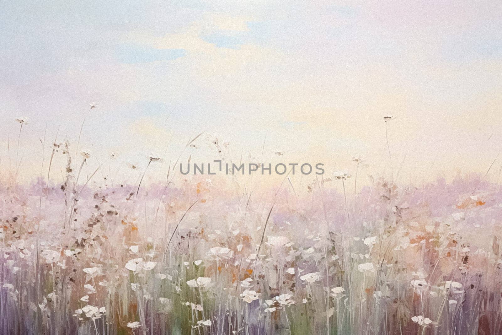 Oil fine art, romantic flowers in soft pastel colours, evoking a sense of tranquility and natural floral beauty, printable art design idea