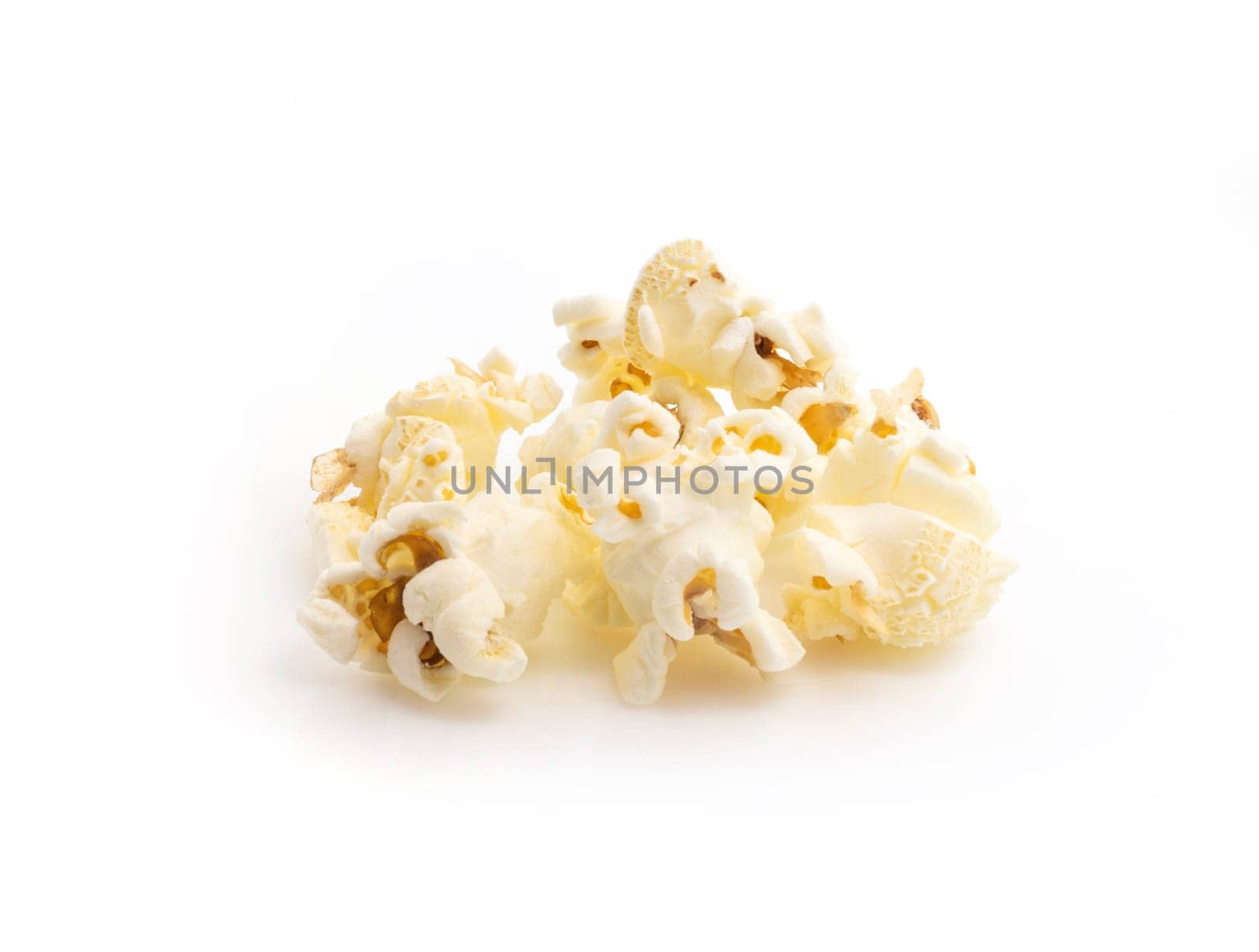 Popcorn isolated on a white background