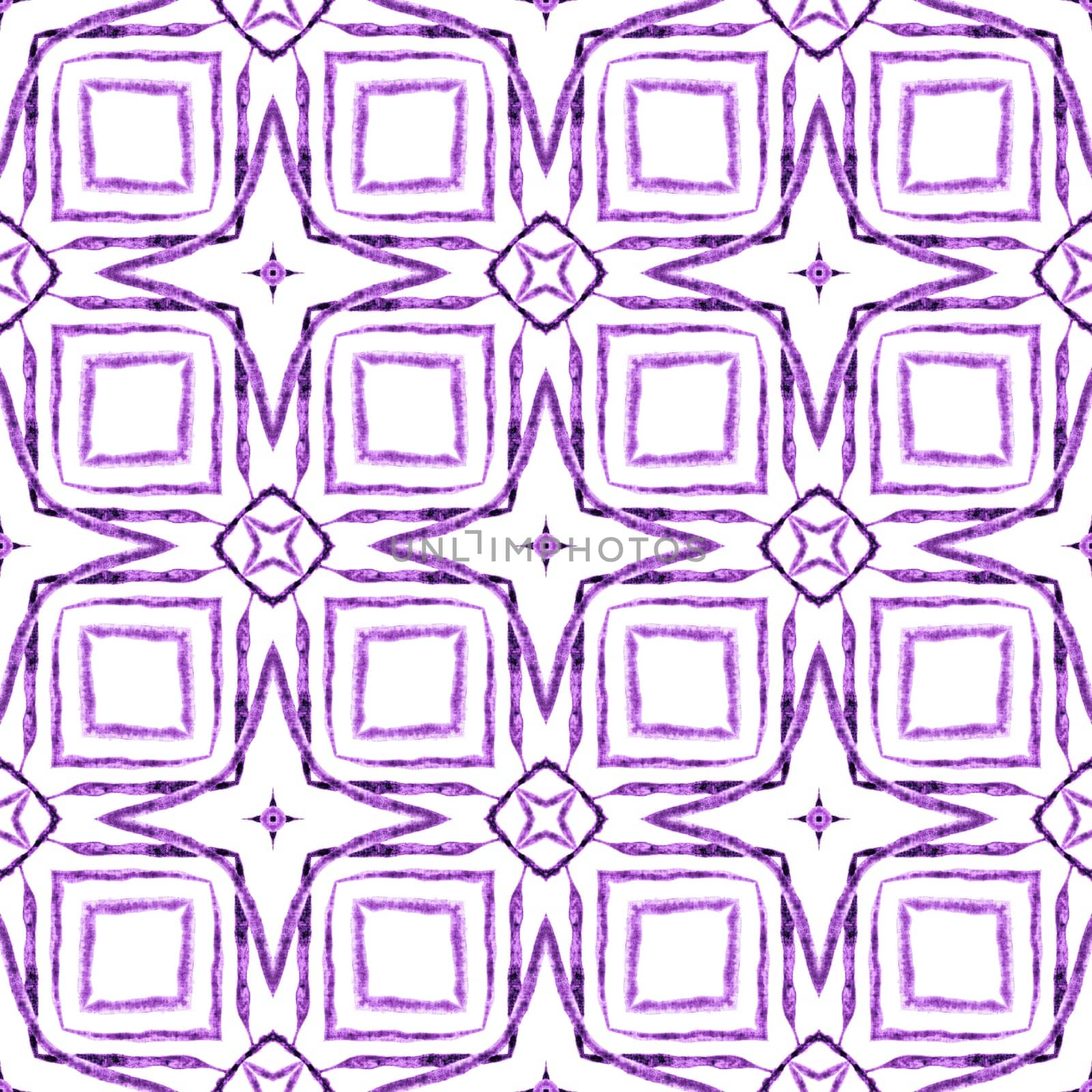 Textile ready pleasing print, swimwear fabric, wallpaper, wrapping. Purple powerful boho chic summer design. Summer exotic seamless border. Exotic seamless pattern.