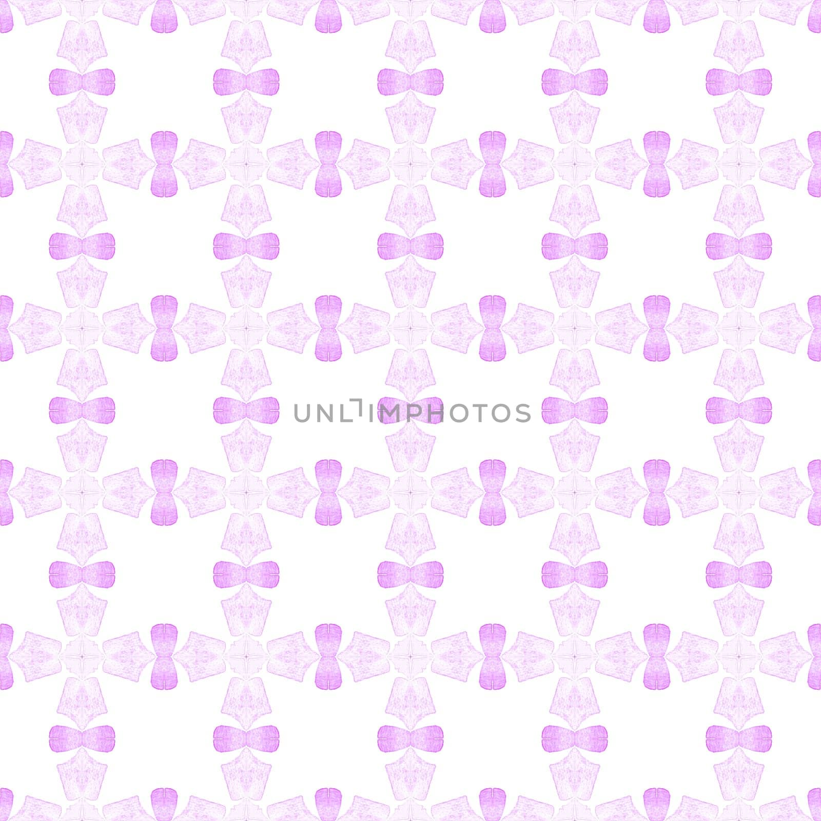 Mosaic seamless pattern. Purple cool boho chic summer design. Textile ready exotic print, swimwear fabric, wallpaper, wrapping. Hand drawn green mosaic seamless border.