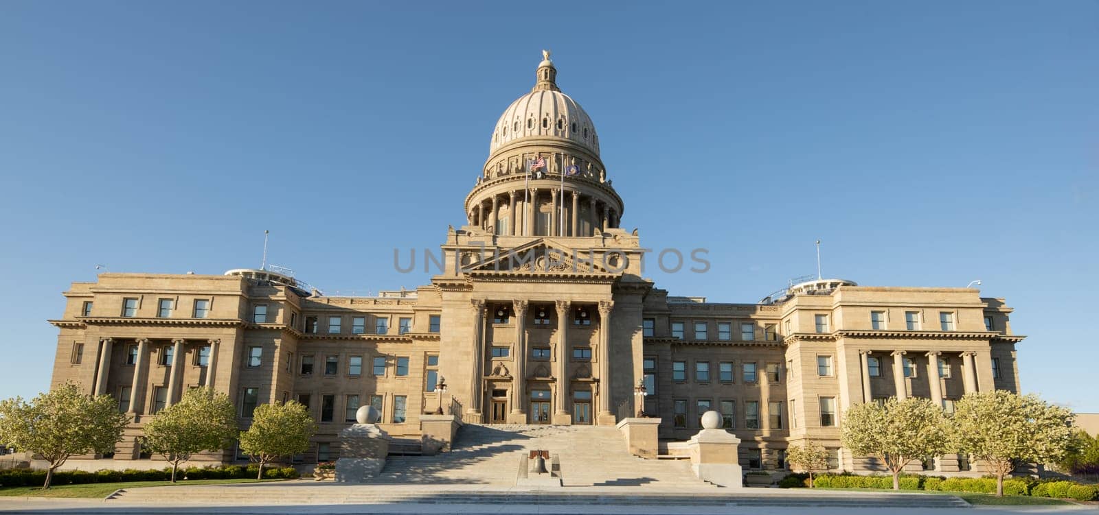 Idaho state capital building during a sunny day