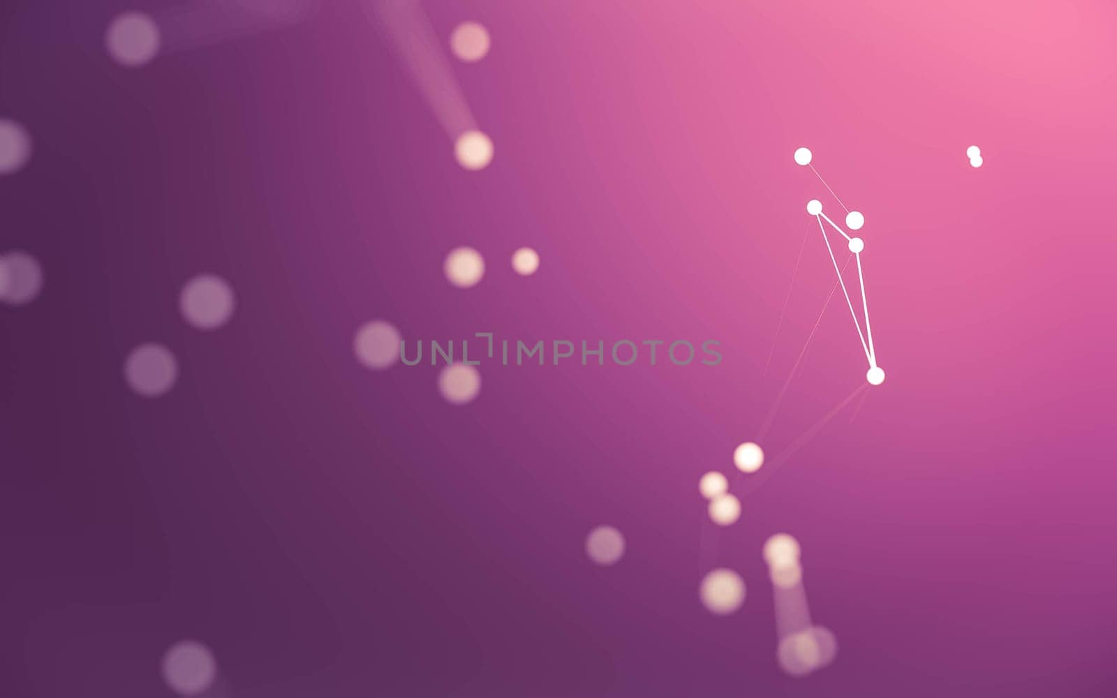 Abstract background. Molecules technology with polygonal shapes, connecting dots and lines. Connection structure. Big data visualization.  by teerawit