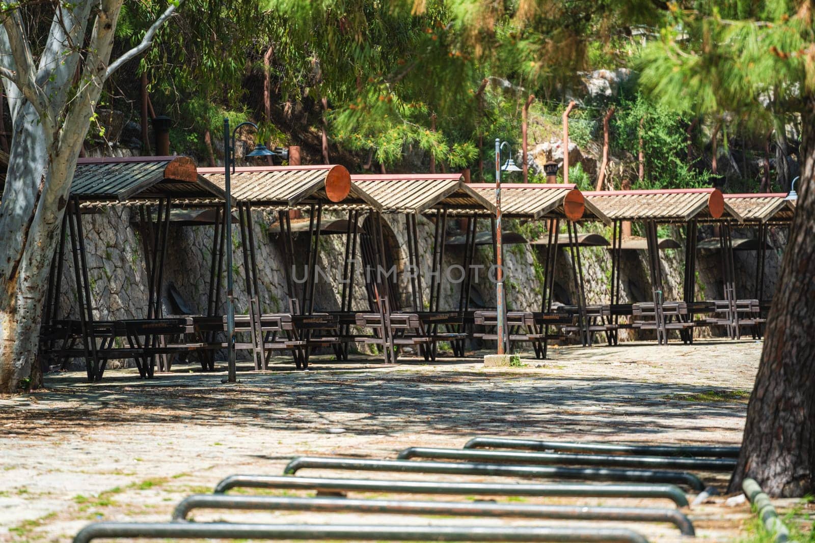 Topcam picnic area by the sea in Antalya, Turkey