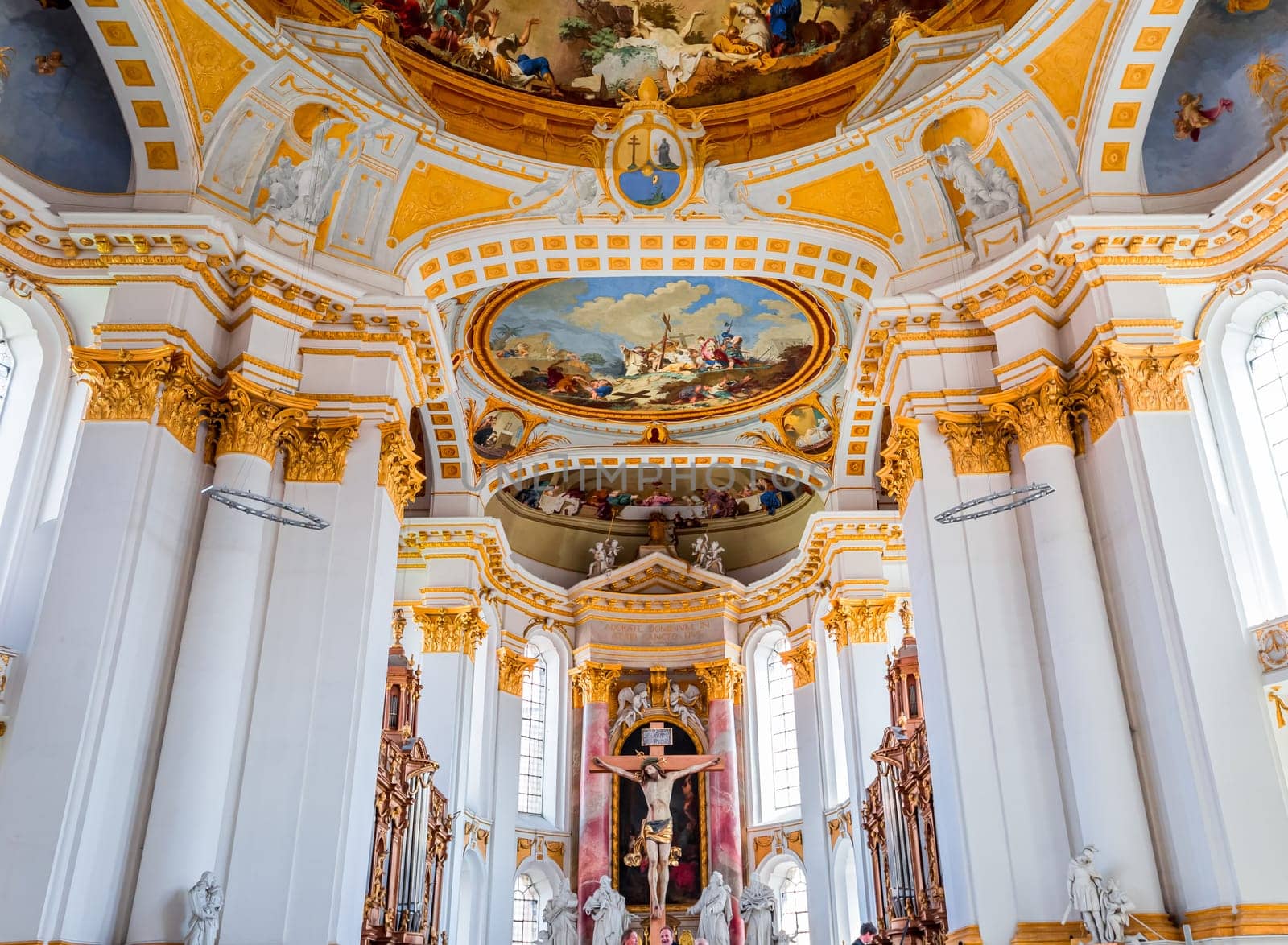 interiors of Wiblingen abbey, bavaria, germany by photogolfer