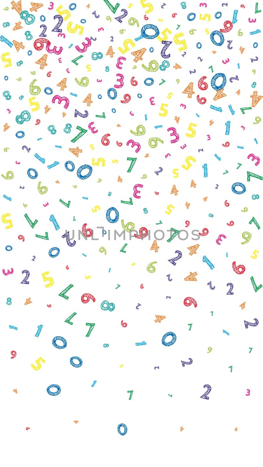 Flying latin letters. Colorful childish scattered charachters of English alphabet. Foreign languages study concept. Back to school banner .