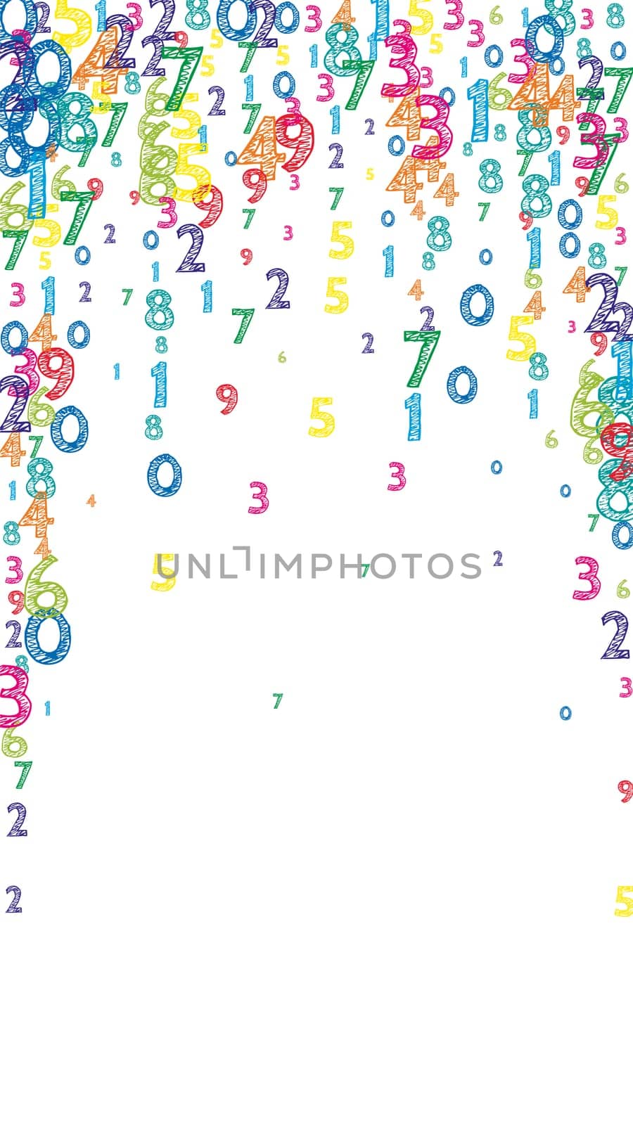 Falling letters of English language. Colorful childish flying characters of Latin alphabet. Foreign languages study concept. Back to school banner .