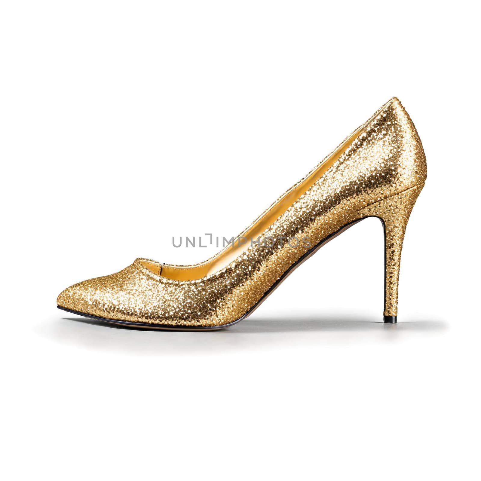 Shimmering gold glitter pumps Glamorous gold glitter pumps with a pointed toe inch by panophotograph