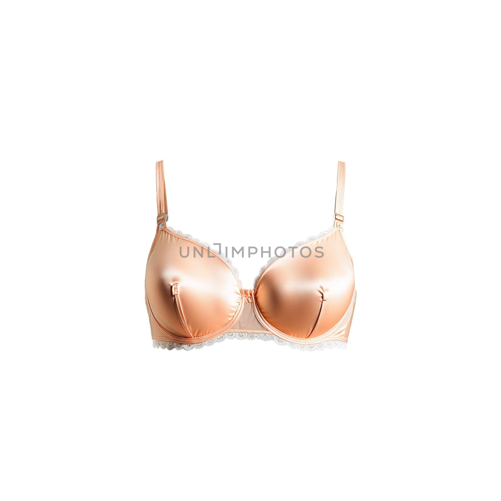 Soft Peach Microfiber Bra A soft peach microfiber bra with a delicate feminine color offering by panophotograph