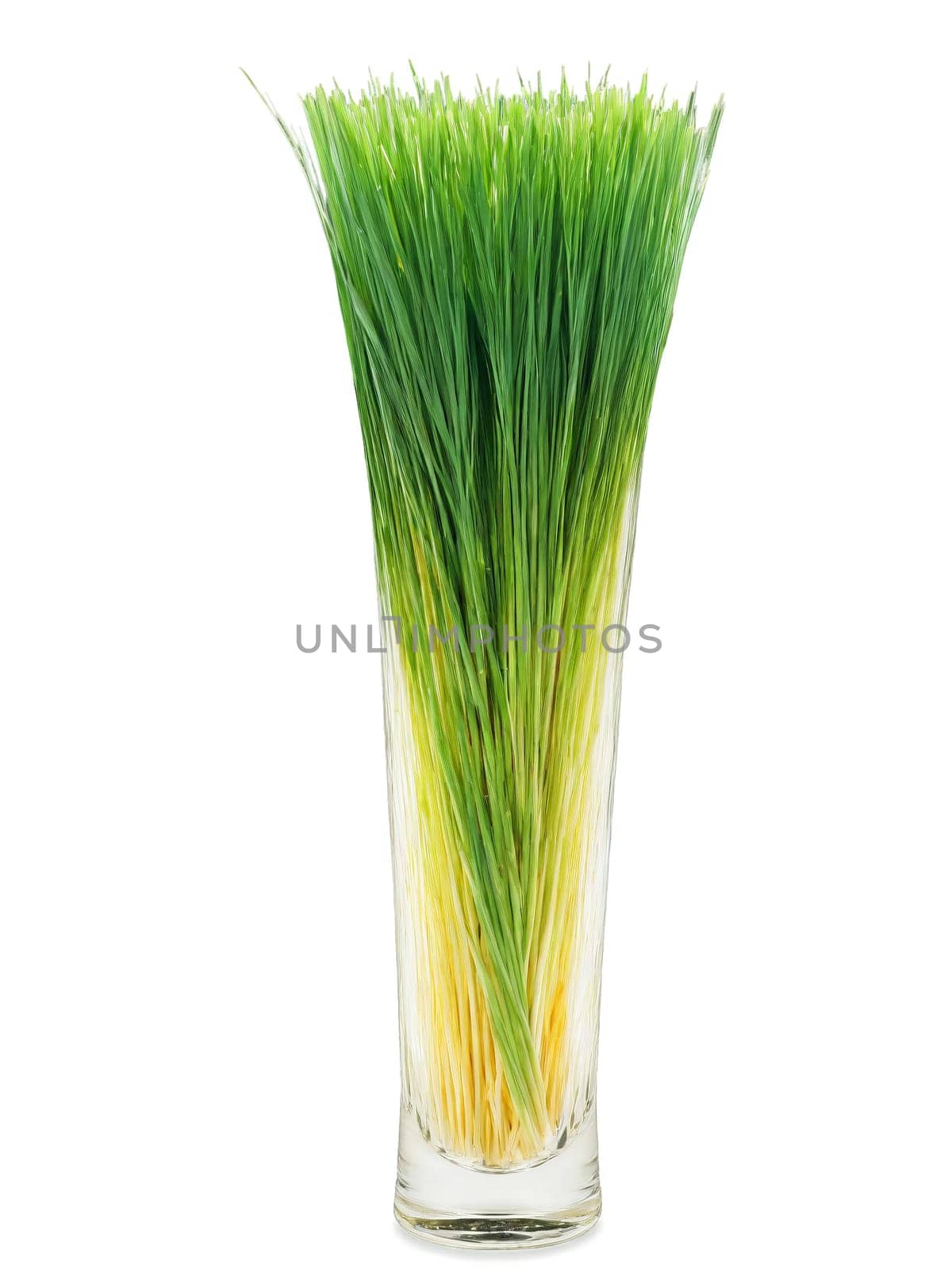 Lemongrass tea tall glass sliced lemongrass stalks refreshing citrus scent tropical. Drink isolated on transparent background.