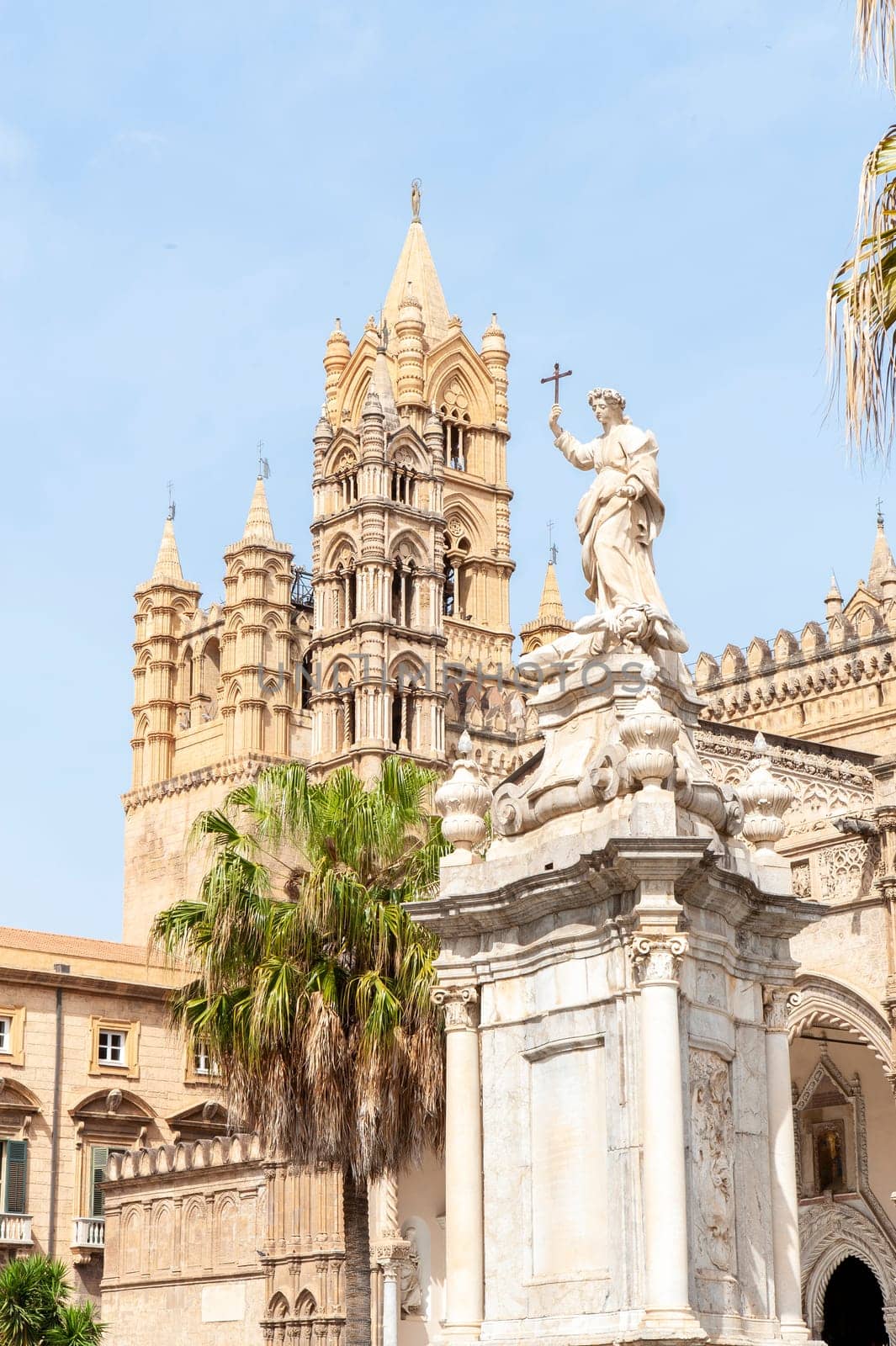 The Primatial Metropolitan Cathedral Basilica of the Holy Virgin Mary of the Assumption, known as the Cathedral of Palermo, Sicily, Italy