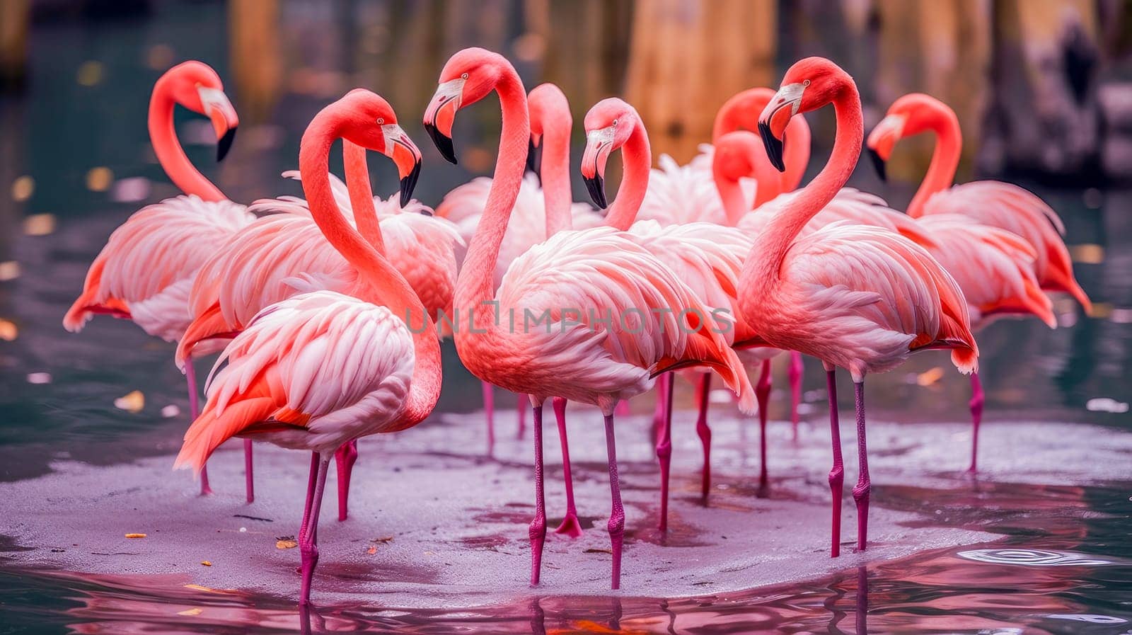 Africa. Kenya. Flamingo. Flock of flamingos. The nature of Kenya. Birds of Africa. Beautiful landscape, picture, phone screensaver, copy space, advertising, travel agency, tourism, solitude with nature without people