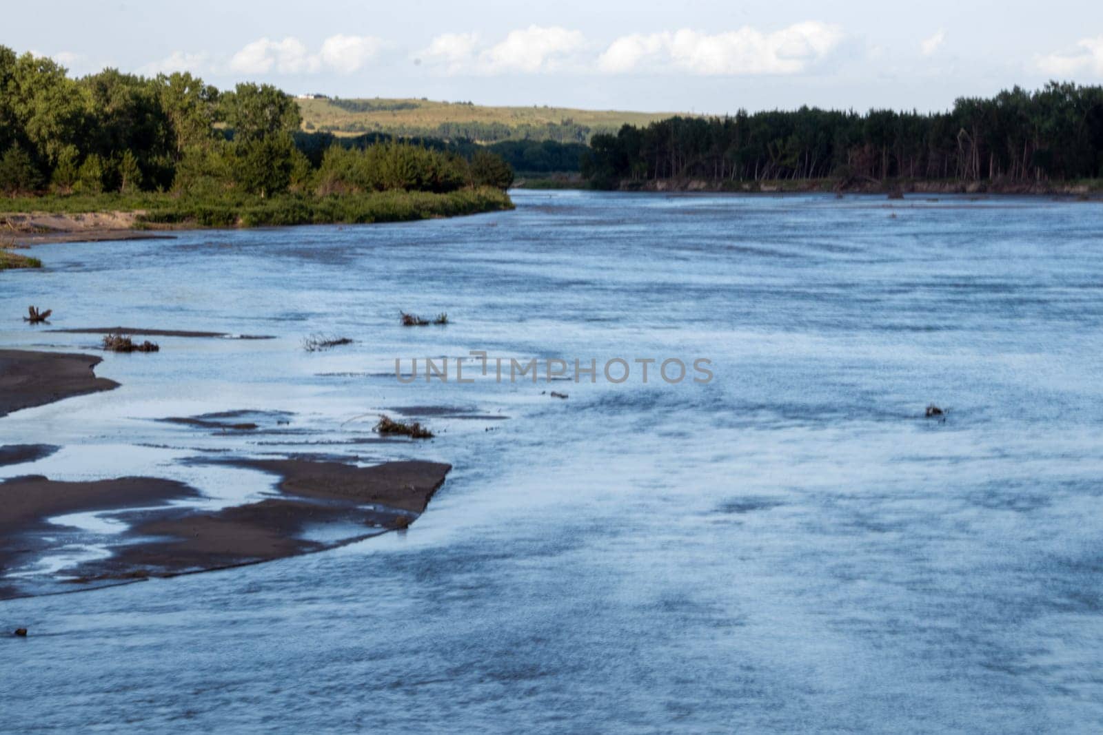 Niobrara National Scenic River in Nebraska summer times . High quality photo