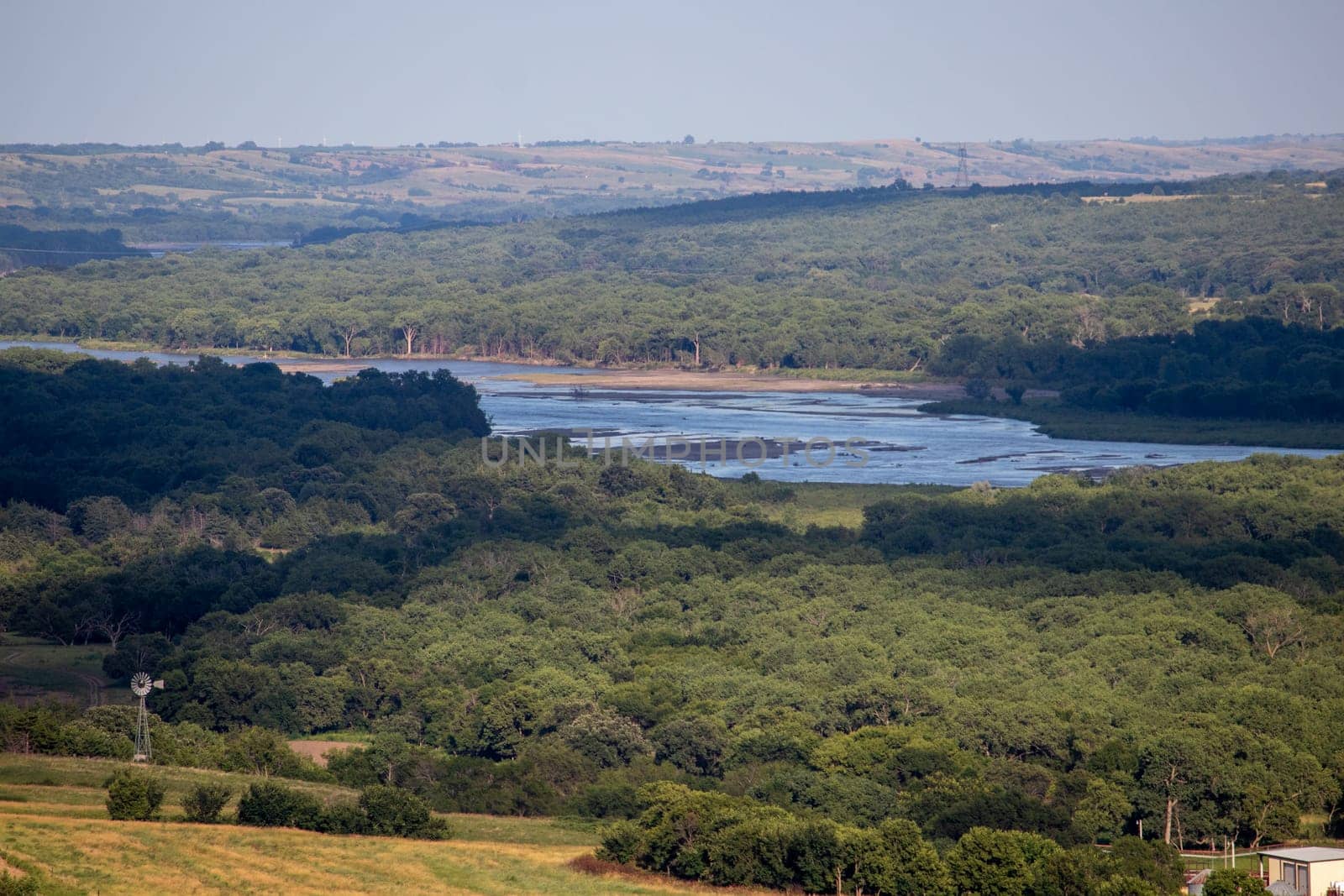 Niobrara National Scenic River in Nebraska summer times . High quality photo