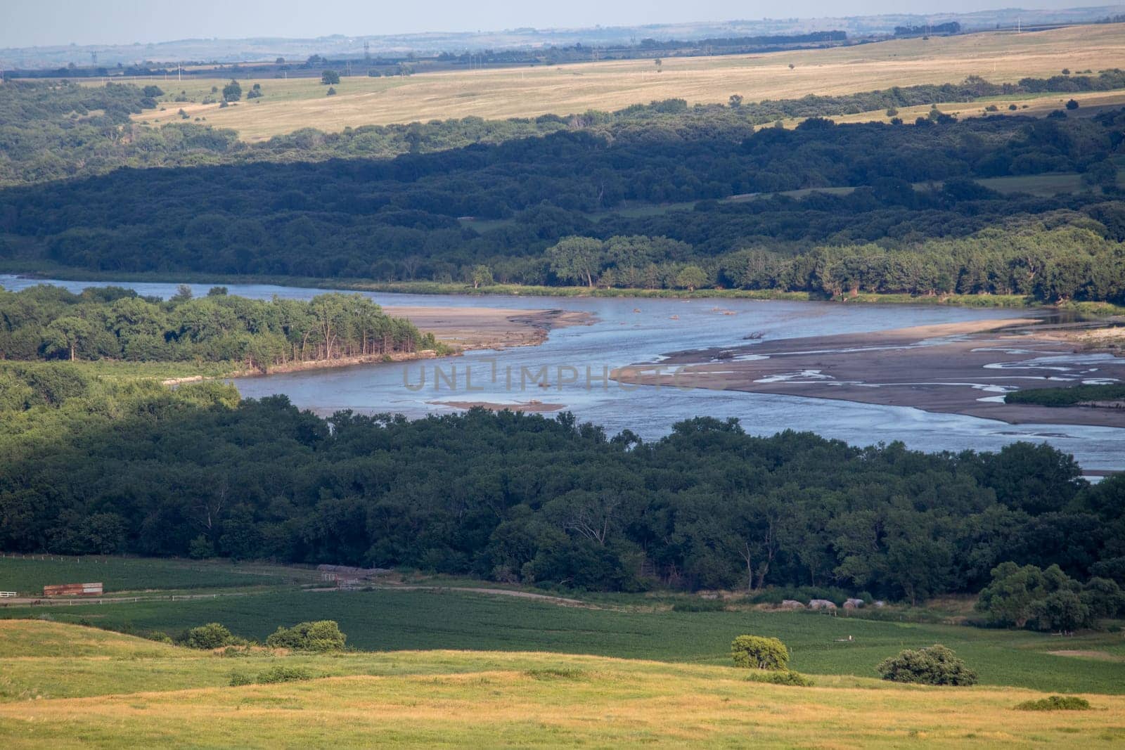 Niobrara National Scenic River in Nebraska summer times . High quality photo