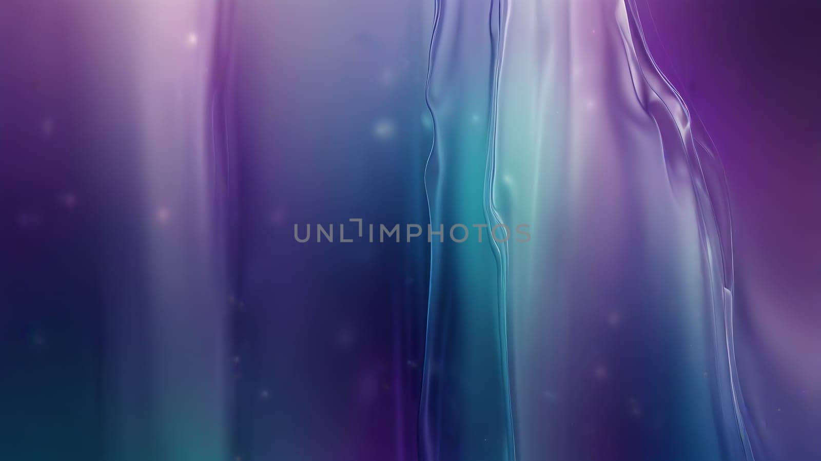 Abstract holographic iridescent purple and turquoise liquid metal texture background. Colorful abstract gleaming fluid material.