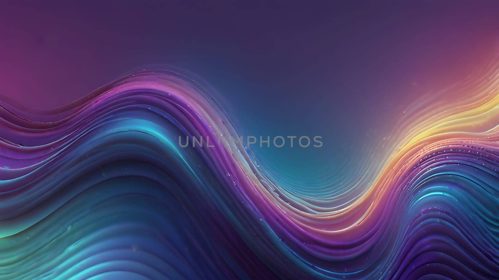 Abstract holographic iridescent purple and turquoise liquid metal texture background. Colorful abstract gleaming fluid material.