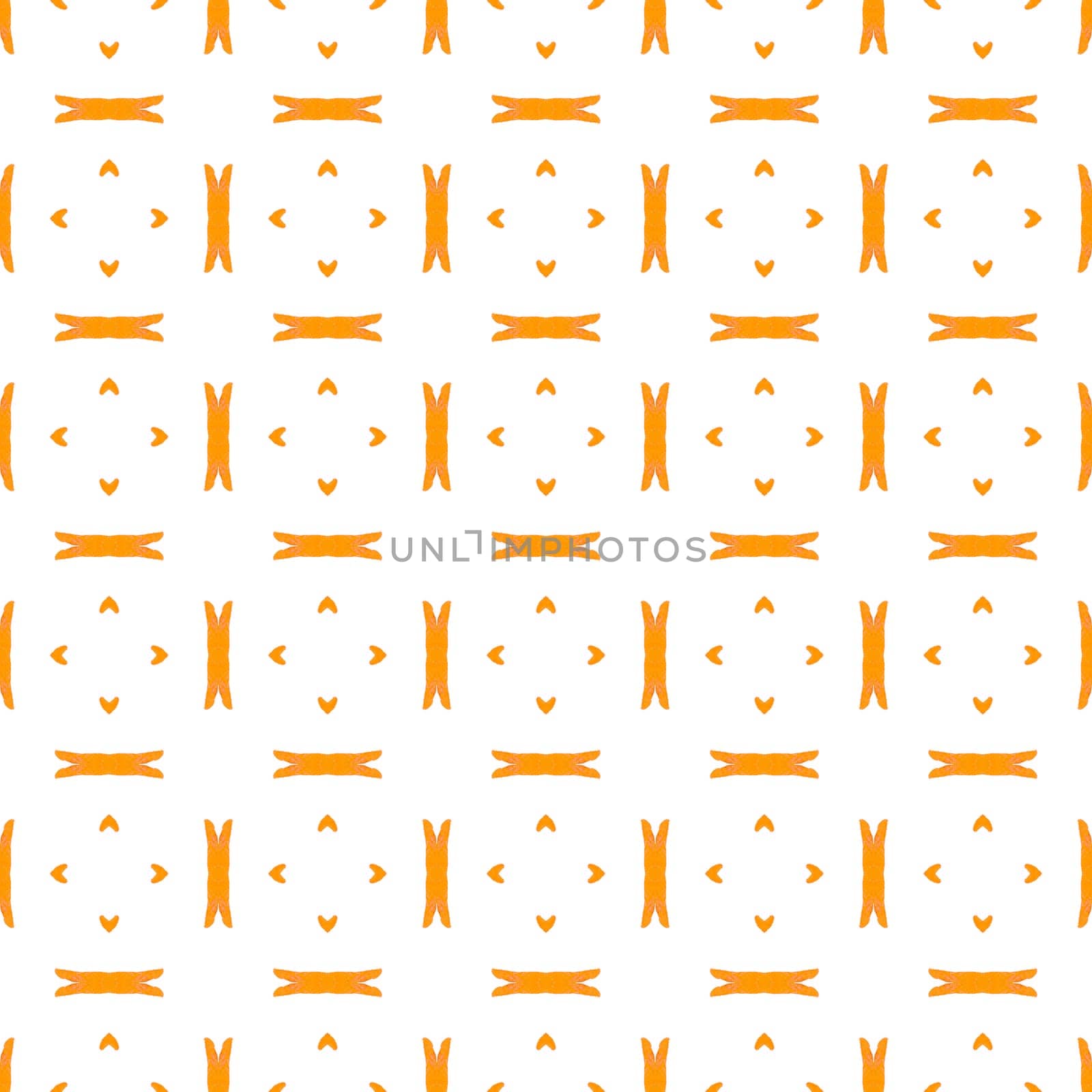 Textile ready posh print, swimwear fabric, wallpaper, wrapping. Orange decent boho chic summer design. Summer exotic seamless border. Exotic seamless pattern.