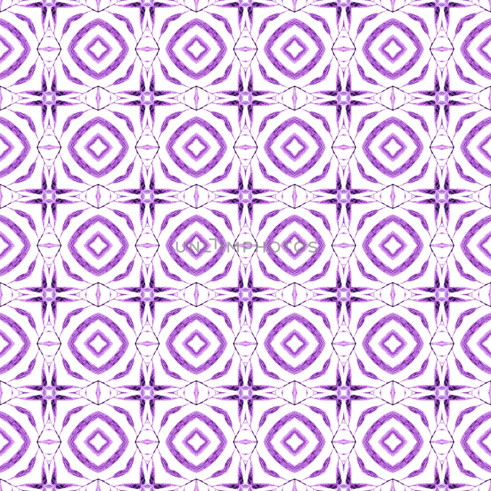 Tropical seamless pattern. Purple juicy boho chic summer design. Hand drawn tropical seamless border. Textile ready ecstatic print, swimwear fabric, wallpaper, wrapping.