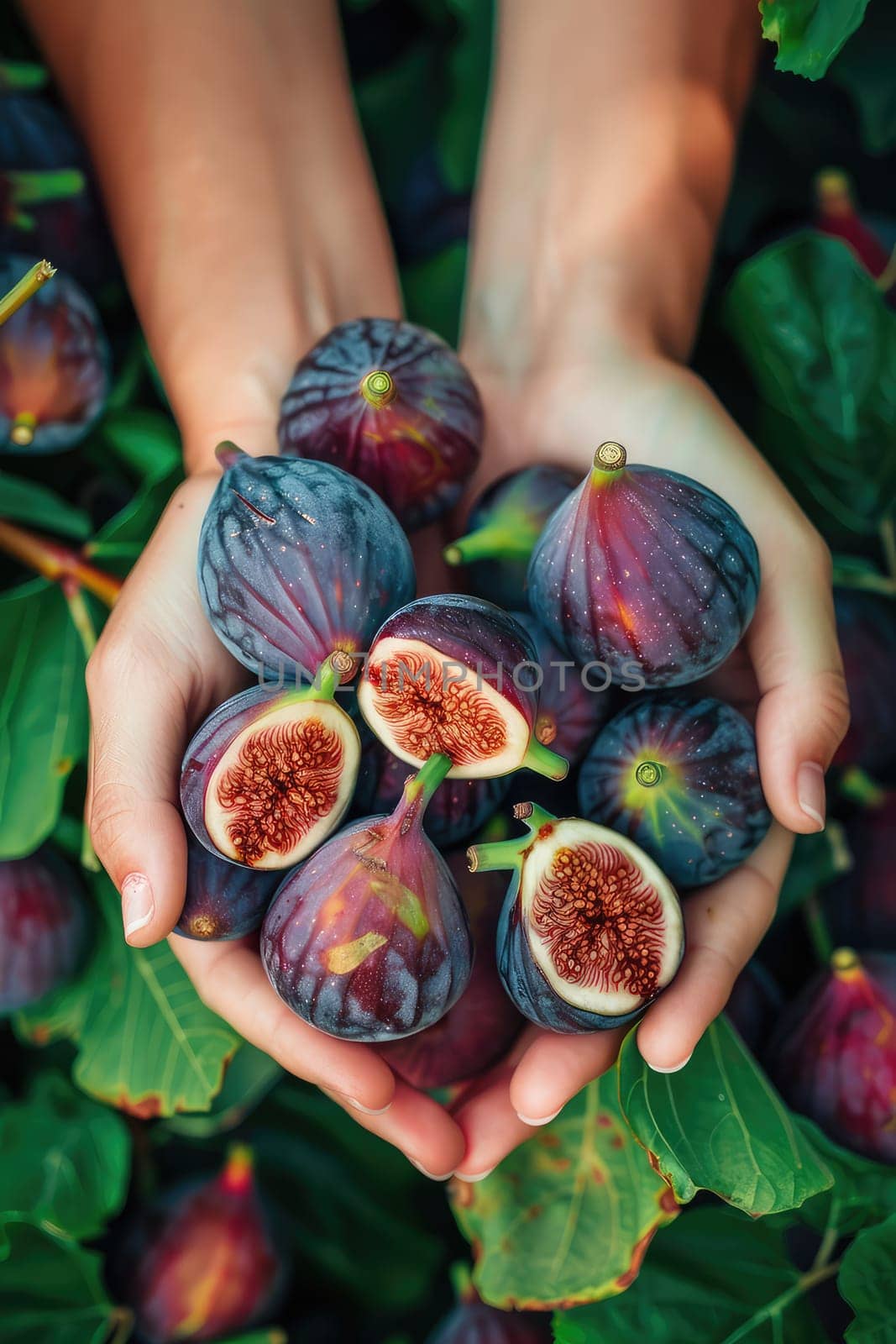 Harvest in the hands of a woman in the garden. Selective focus. nature.