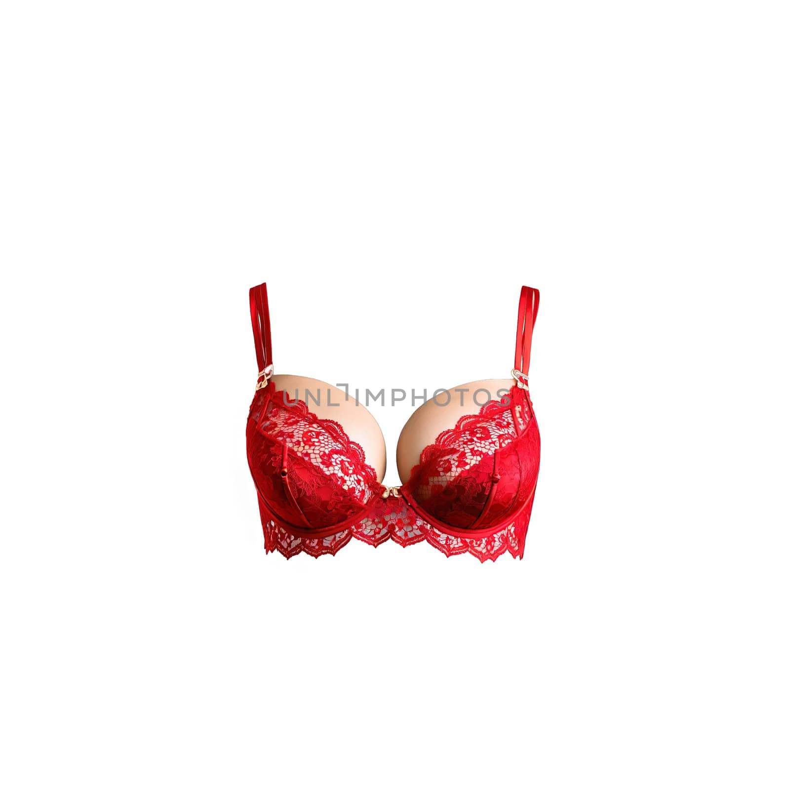 Seductive Scarlet Red Lace Bra A seductive scarlet red lace bra with a bold passionate by panophotograph