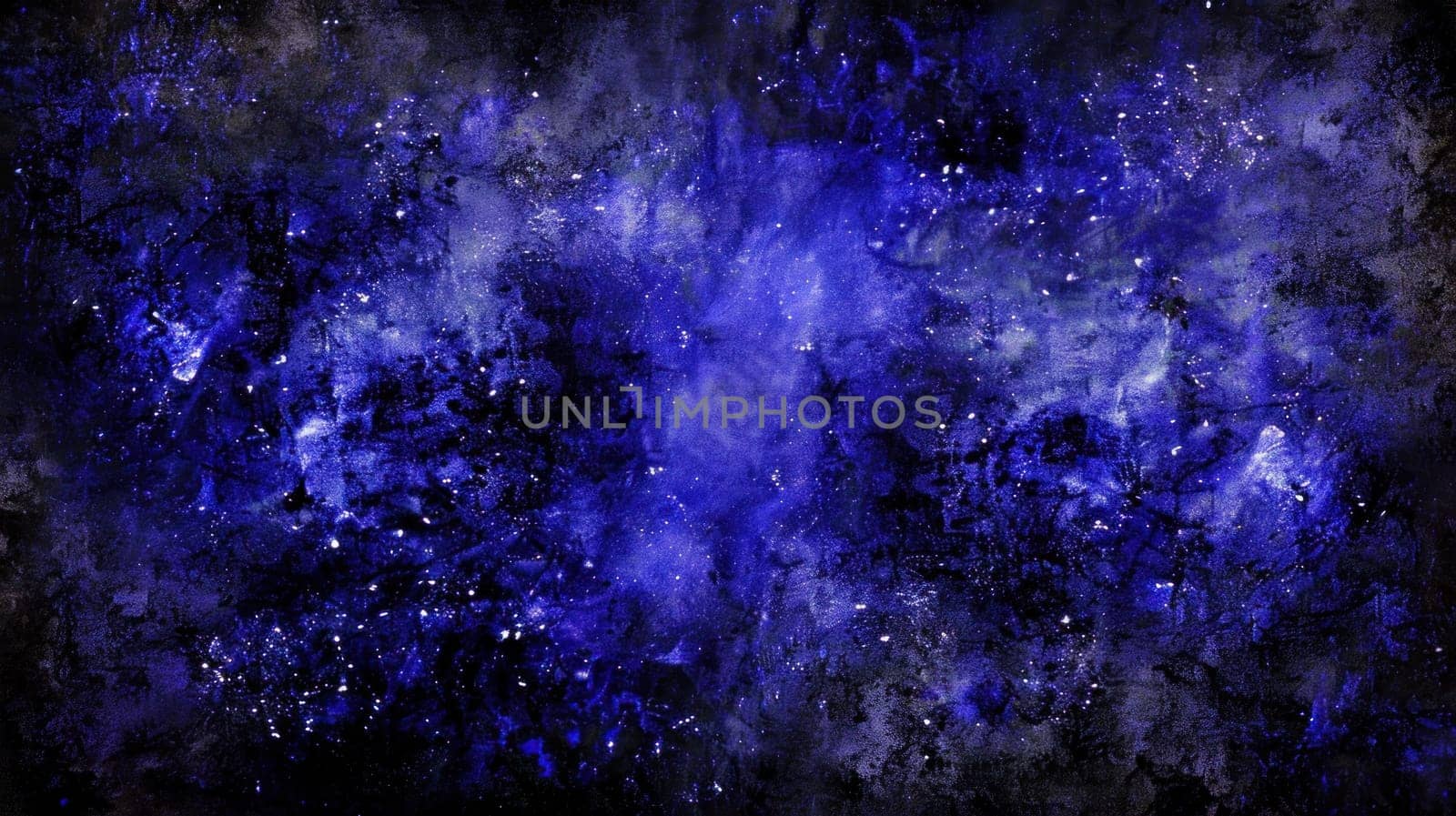 Blue Purple Abstract Oil Brush Strokes Texture Painting Colorful Art Grunge Background for Sky Design