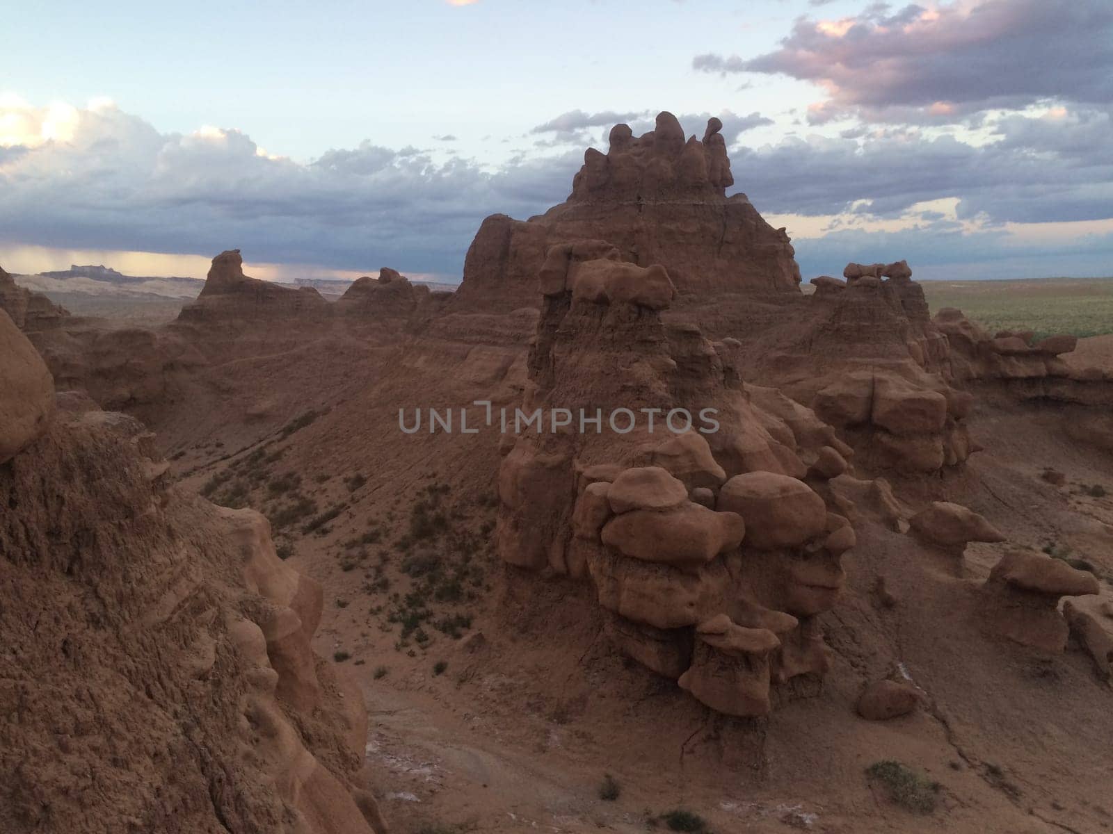 Beautiful Sunset Landscape at Goblin Valley State Park, Utah, USA. High quality photo