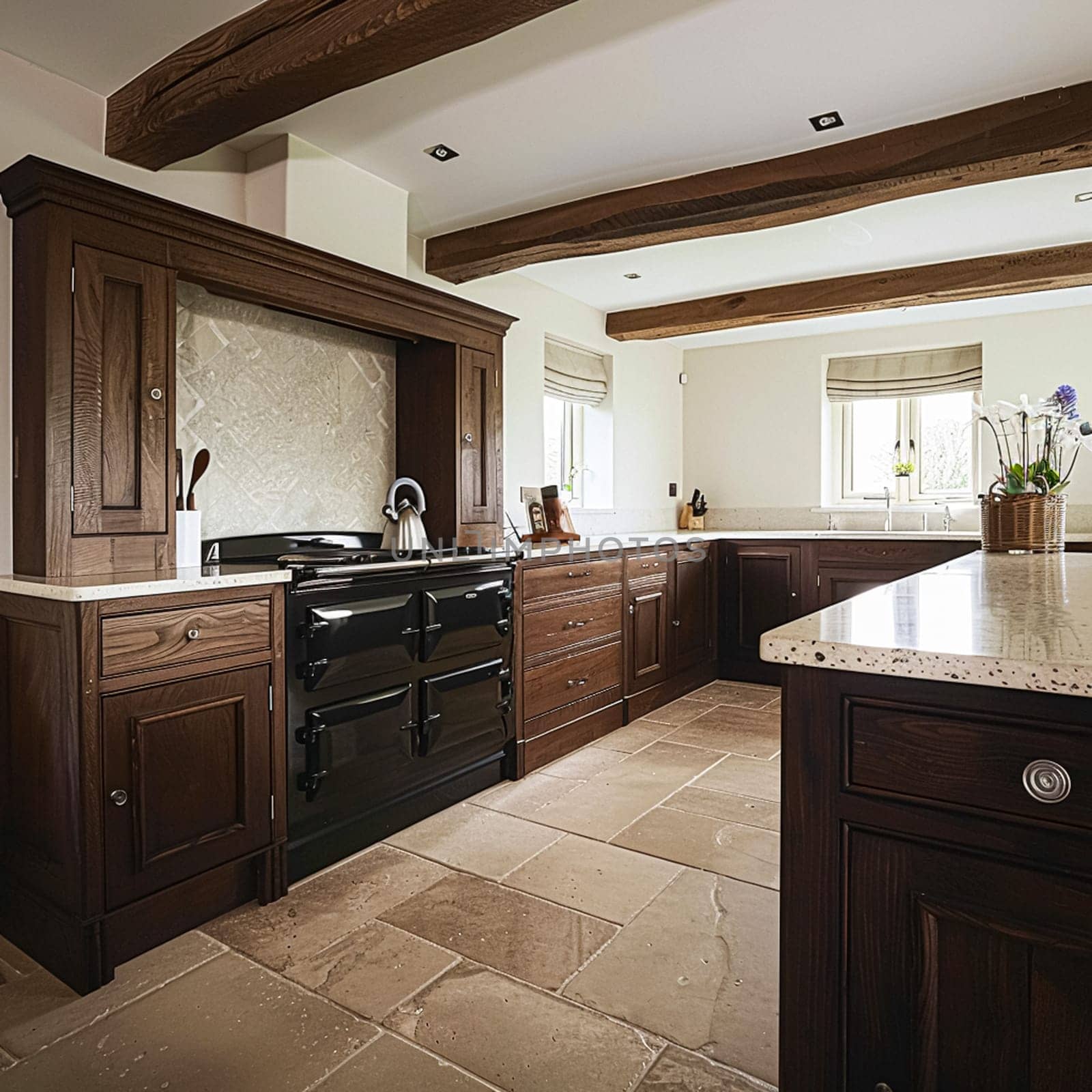 Bespoke kitchen design, country house and cottage interior design, English countryside style renovation and home decor idea