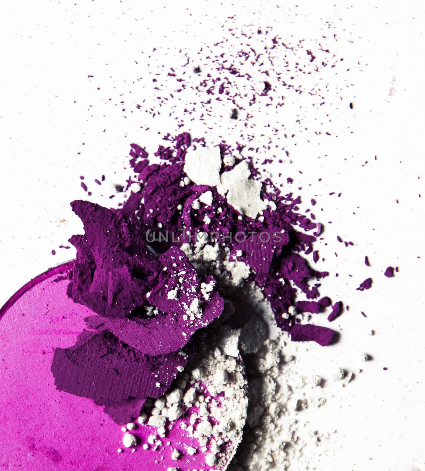 crushed make-up products - beauty and cosmetics styled concept by Anneleven