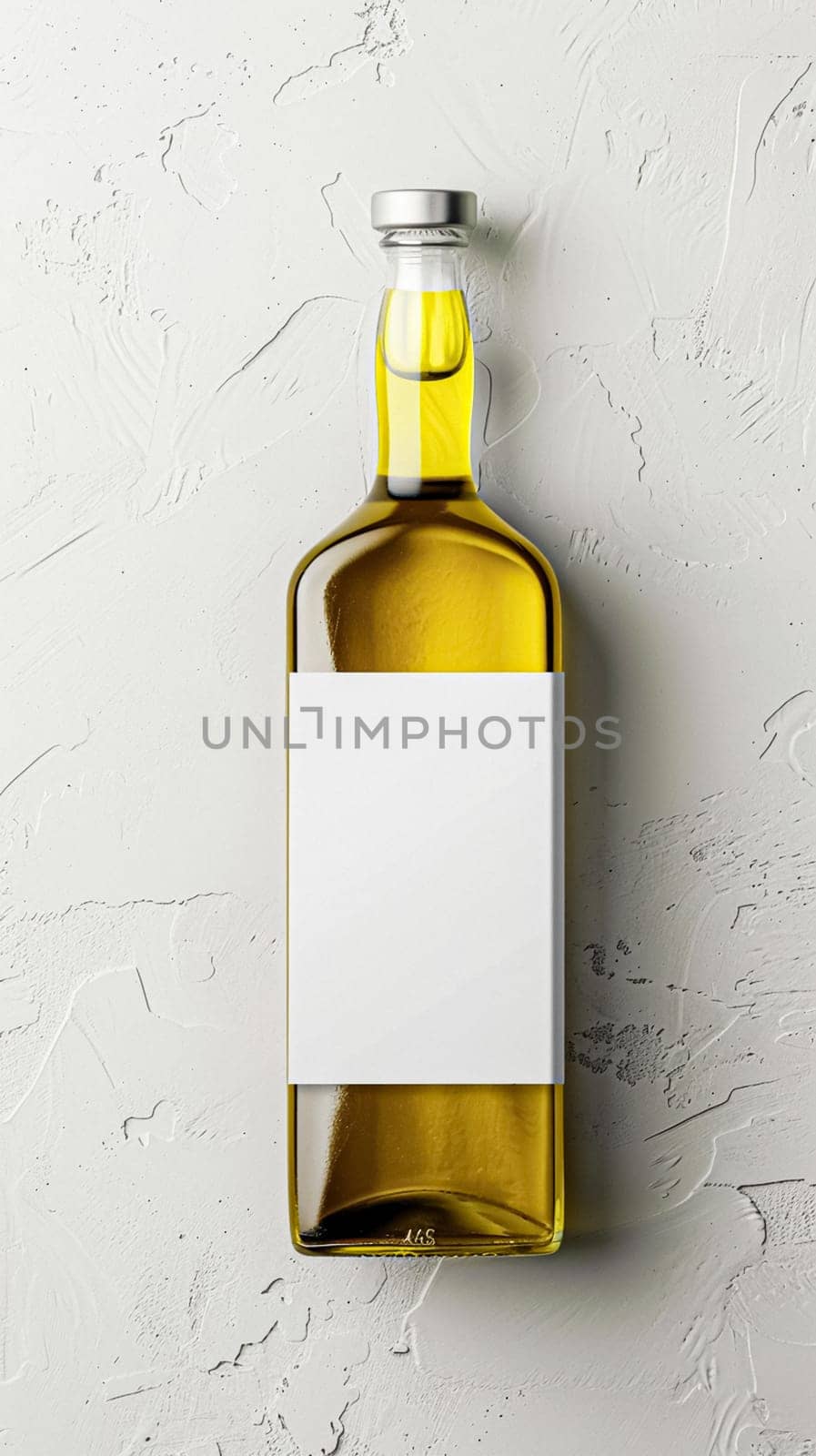 Olive oil bottle ad background with copyspace, vegetable oil commercial produce, food industry and retail concept