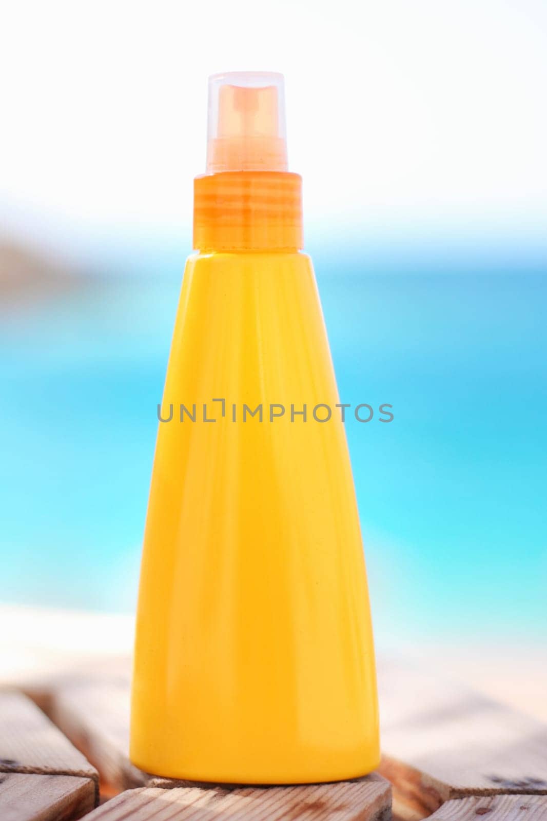 suntan lotion on the beach - summertime, skincare and beauty styled concept, elegant visuals