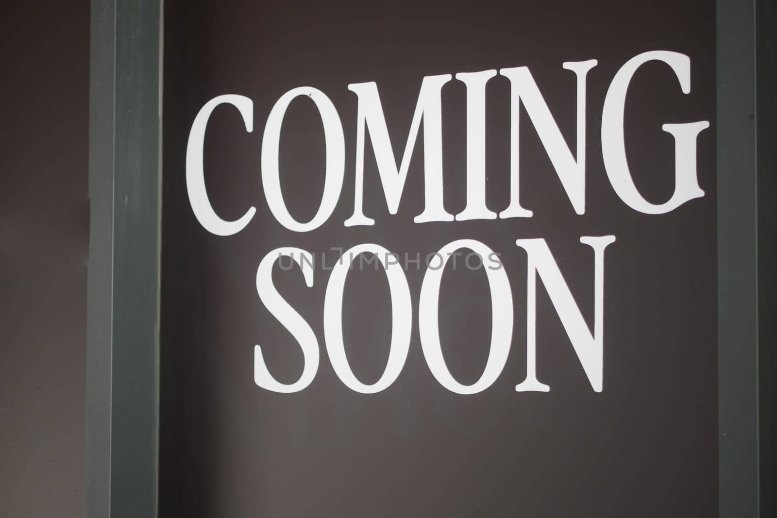 Highquality image of Coming Soon sign on dark background conveys anticipation for upcoming event or announcement