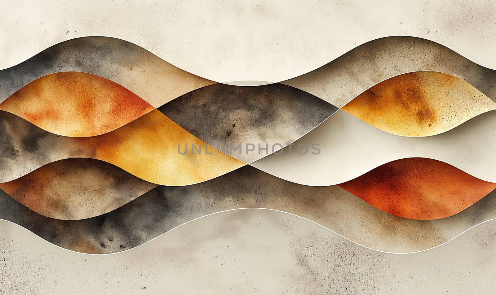 Abstract light background with wave design. by Fischeron