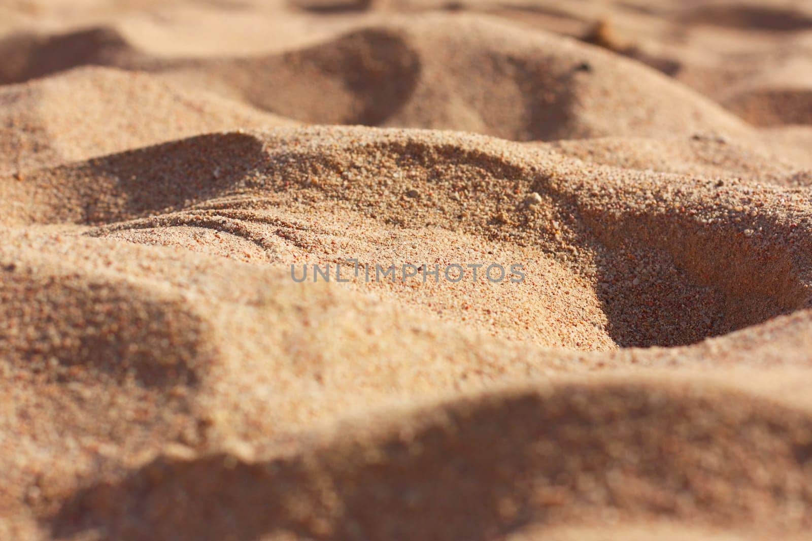 beach sand in summertime - travel, seascape, vacation and summer holidays concept by Anneleven