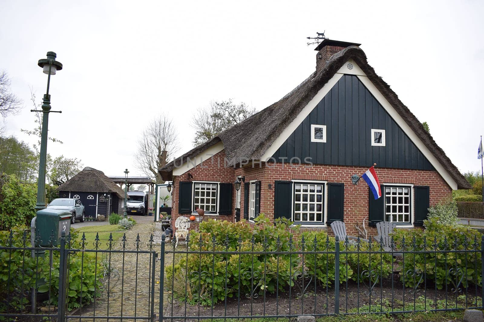 GIETHOORN, NETHERLANDS, April, 27, 2024, Beautiful village much loved by tourists. High quality photo