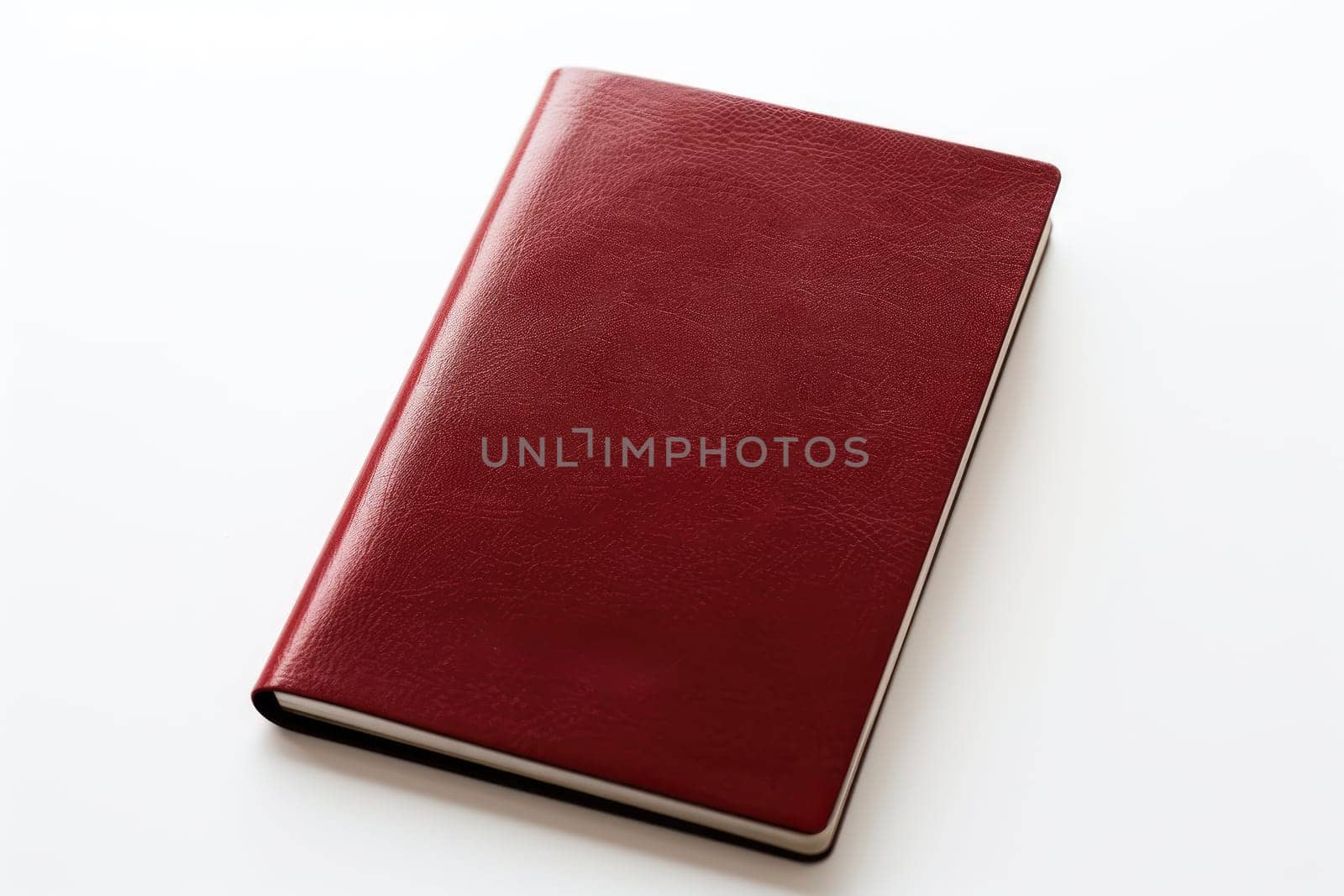 blank passport for mockup on isolated background..