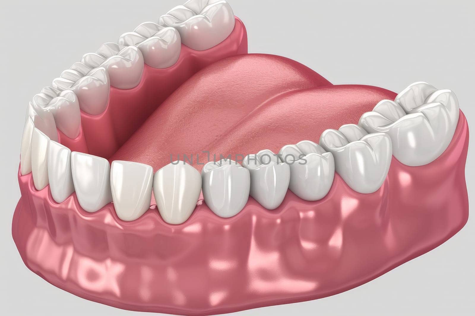 a mockup of a dental model human jaw or oral cavity. by matamnad